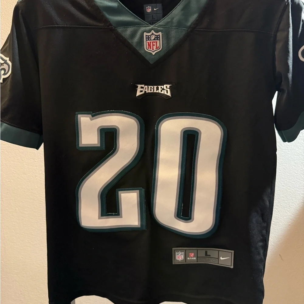 Nike kids Philadelphia Eagles black embroidered jersey of legend Brian Dawkins